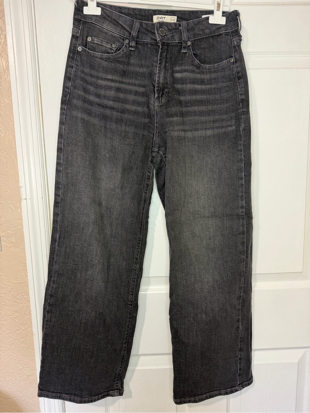 Women's Black Washed Boyfriend Jeans - Relaxed Fit